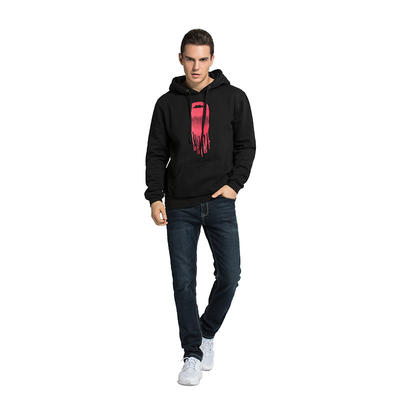 Pullover Hoodie Mens Printed logo 65% cotton 35% Polyester Hooded Sweatshirts