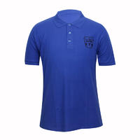 Blue or pink polo shirts custom in china