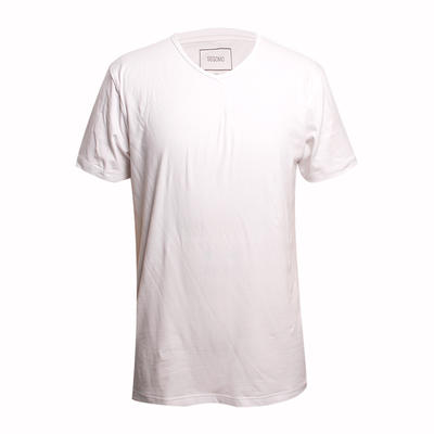 blank tshirt white short sleeves 95%cotton 5%lycra