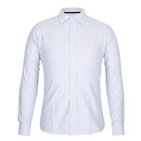 100% cotton fabric vertical striped shirt men office shirt
