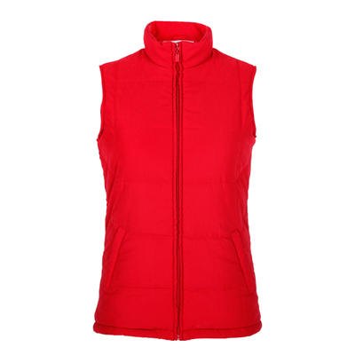 Women winter vest red color blank