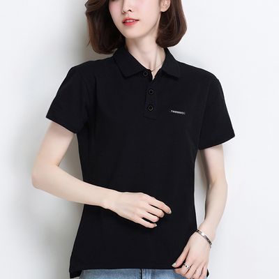 Brand Quality Custom Uniform New Design Women Short Sleeve Polo Shirt with Logo